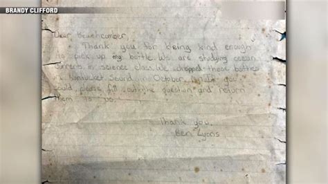 Message in a bottle tossed in the ocean off Mass. found in France 25 years later